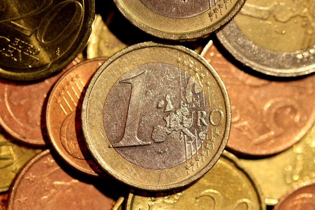 Euromunten als symbool voor premies en subsidies
